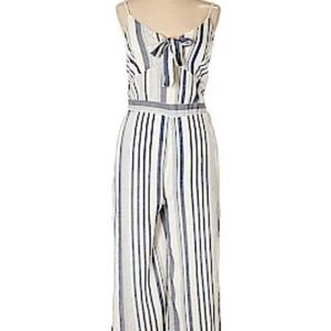 Japna women’s blue and white jumpsuit - summer